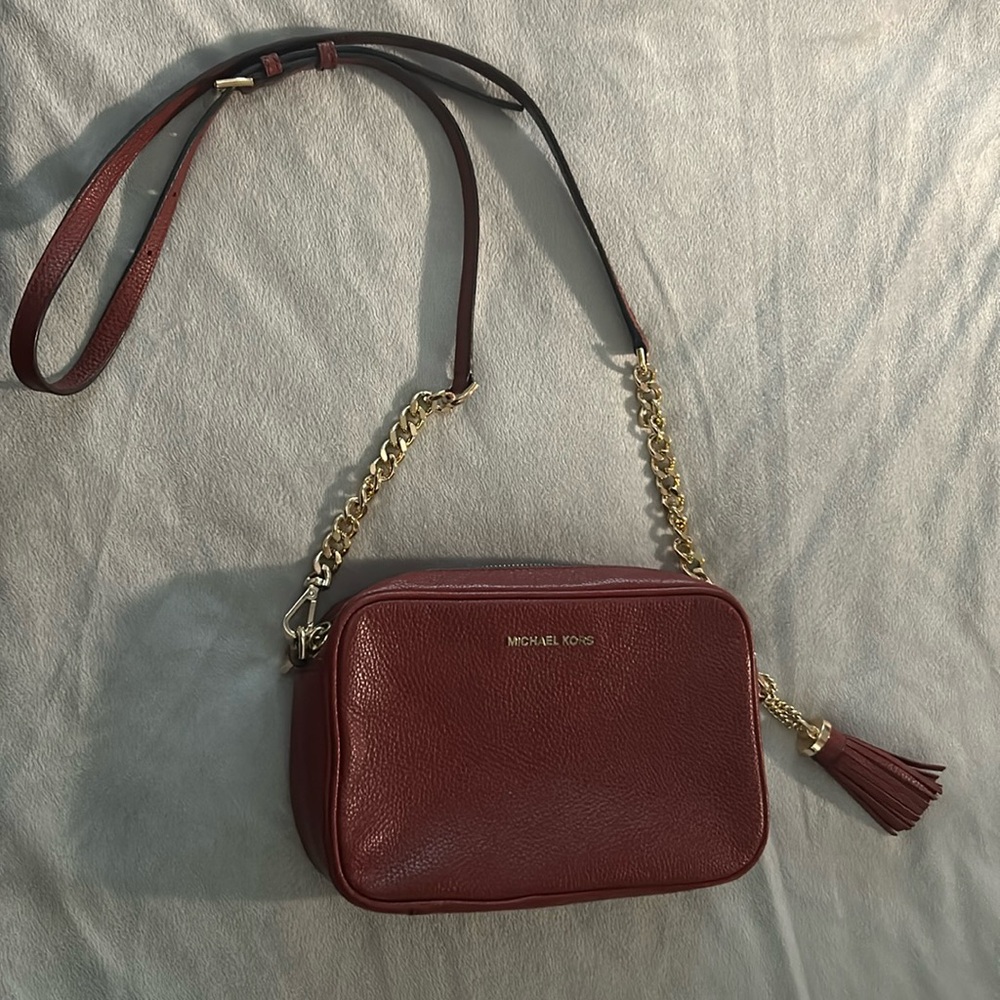 Michael Kors Ginny Leather Crossbody Bag